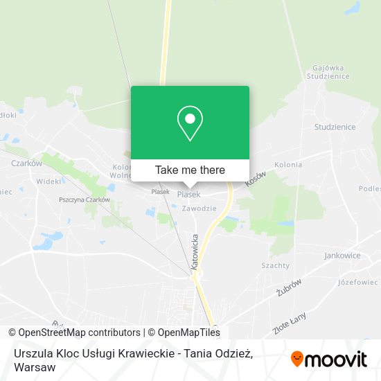 Urszula Kloc Usługi Krawieckie - Tania Odzież map