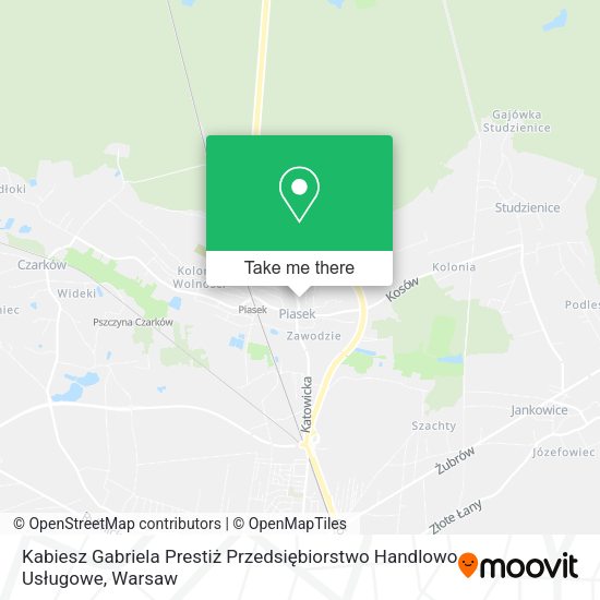 Kabiesz Gabriela Prestiż Przedsiębiorstwo Handlowo Usługowe map