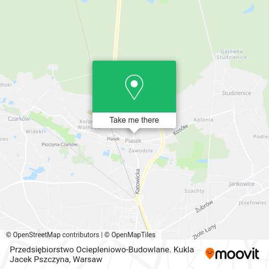 Przedsiębiorstwo Ociepleniowo-Budowlane. Kukla Jacek Pszczyna map