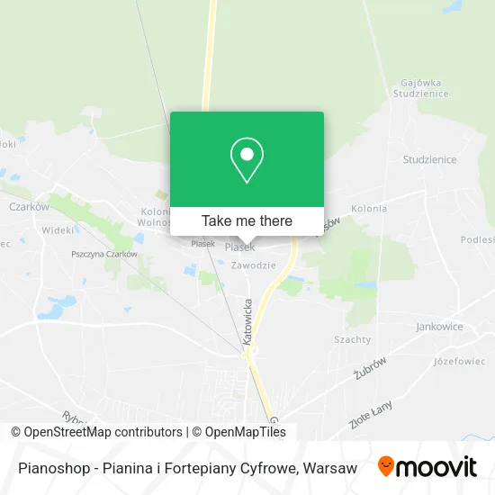 Карта Pianoshop - Pianina i Fortepiany Cyfrowe