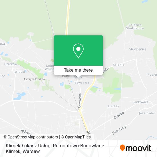 Klimek Łukasz Usługi Remontowo-Budowlane Klimek map