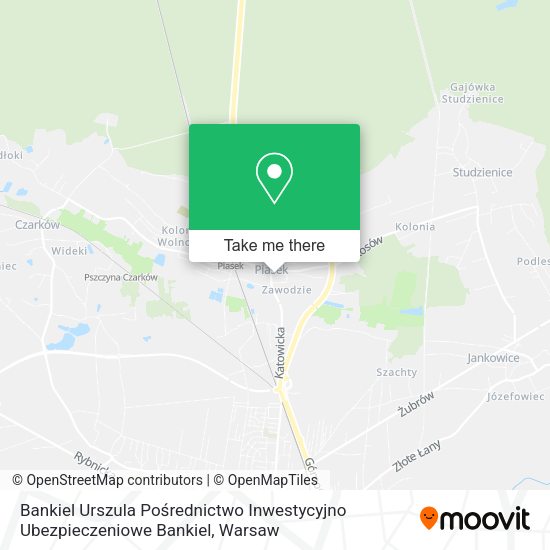 Bankiel Urszula Pośrednictwo Inwestycyjno Ubezpieczeniowe Bankiel map