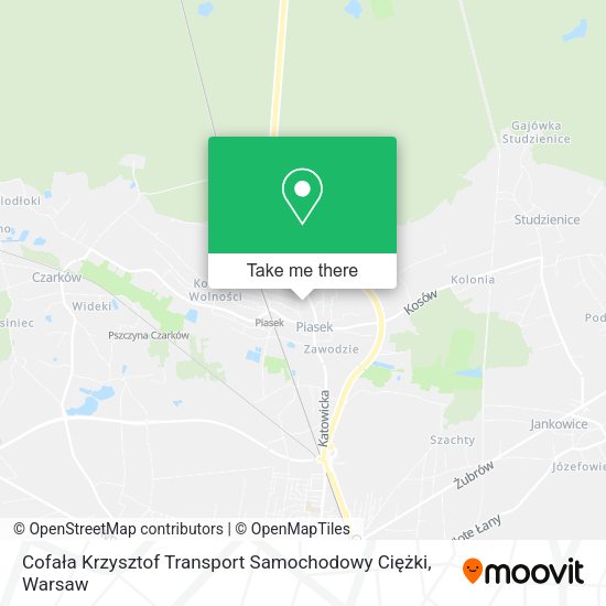 Карта Cofała Krzysztof Transport Samochodowy Ciężki