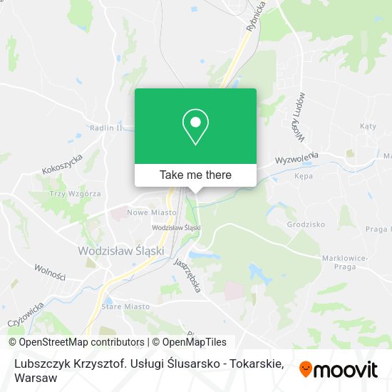 Lubszczyk Krzysztof. Usługi Ślusarsko - Tokarskie map