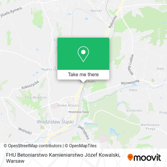 FHU Betoniarstwo Kamieniarstwo Józef Kowalski map