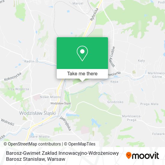 Barosz-Gwimet Zakład Innowacyjno-Wdrożeniowy Barosz Stanisław map