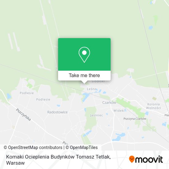 Komaki Ocieplenia Budynków Tomasz Tetlak map