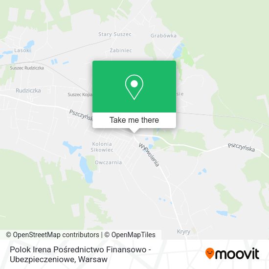 Polok Irena Pośrednictwo Finansowo - Ubezpieczeniowe map