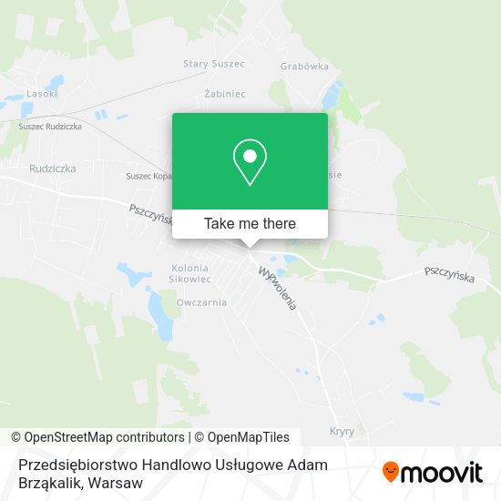 Przedsiębiorstwo Handlowo Usługowe Adam Brząkalik map