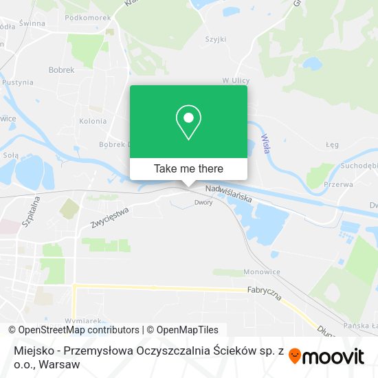 Miejsko - Przemysłowa Oczyszczalnia Ścieków sp. z o.o. map