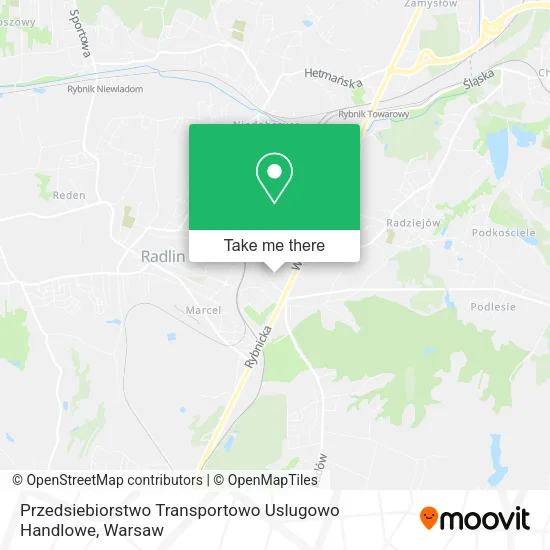 Карта Przedsiebiorstwo Transportowo Uslugowo Handlowe