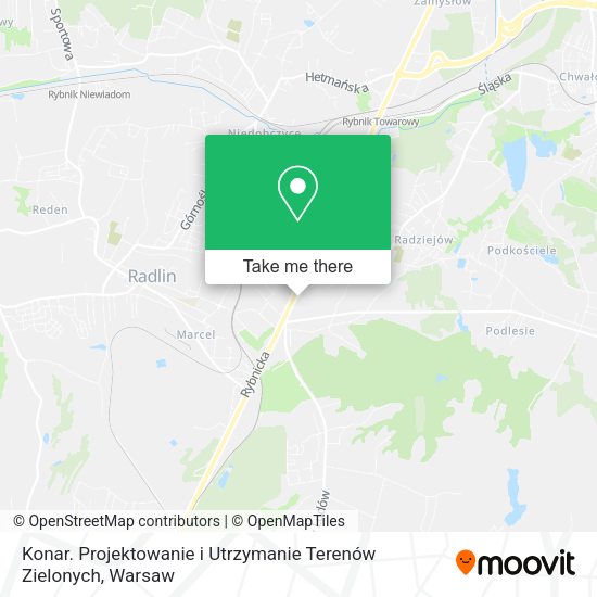 Konar. Projektowanie i Utrzymanie Terenów Zielonych map