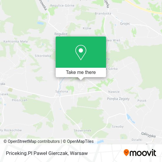 Priceking.Pl Paweł Gierczak map