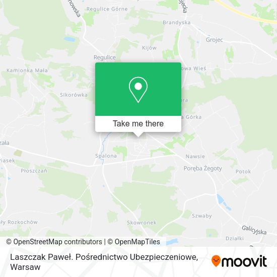 Laszczak Paweł. Pośrednictwo Ubezpieczeniowe map