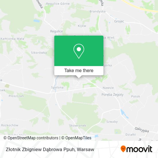 Złotnik Zbigniew Dąbrowa Ppuh map