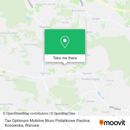 Карта Tax Optimum Mobilne Biuro Podatkowe Paulina Kosowska