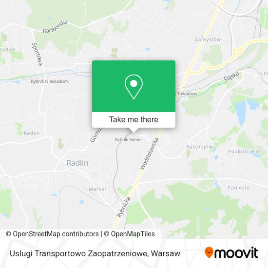 Uslugi Transportowo Zaopatrzeniowe map