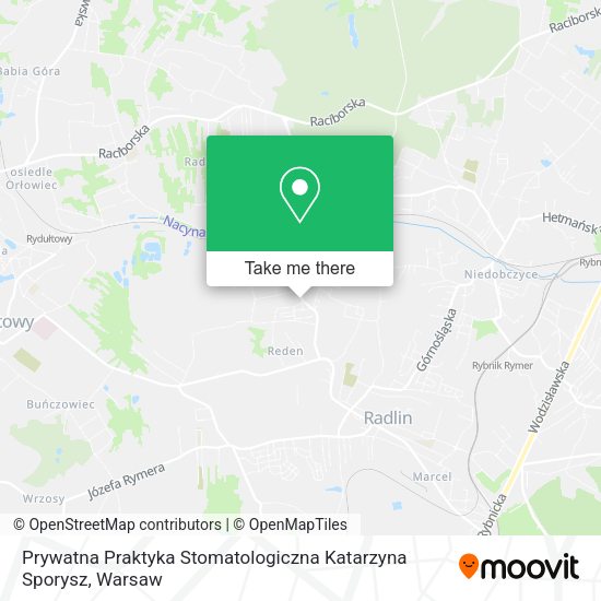 Prywatna Praktyka Stomatologiczna Katarzyna Sporysz map