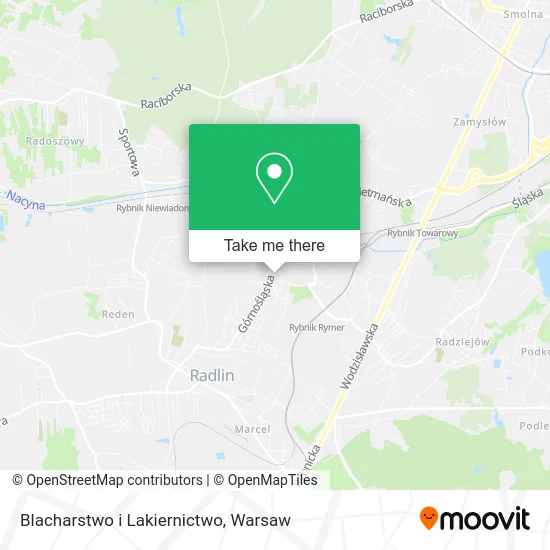 Карта Blacharstwo i Lakiernictwo