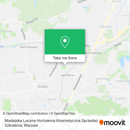 Madejska Lucyna Hurtownia Kosmetyczna Sprzedaz Szkolenia map