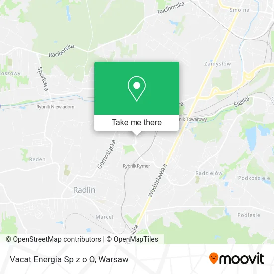 Карта Vacat Energia Sp z o O