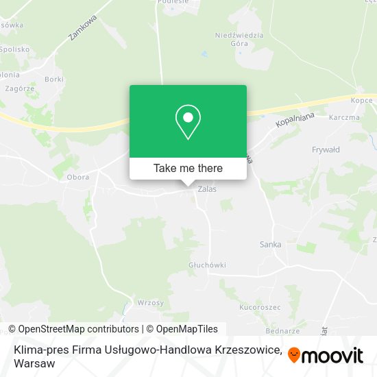 Klima-pres Firma Usługowo-Handlowa Krzeszowice map