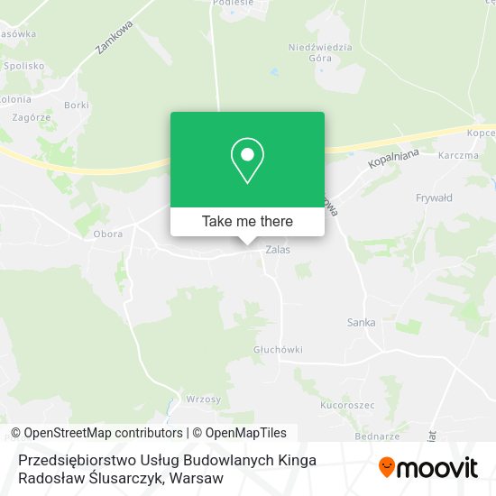 Przedsiębiorstwo Usług Budowlanych Kinga Radosław Ślusarczyk map