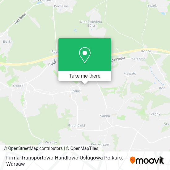 Firma Transportowo Handlowo Usługowa Polkurs map