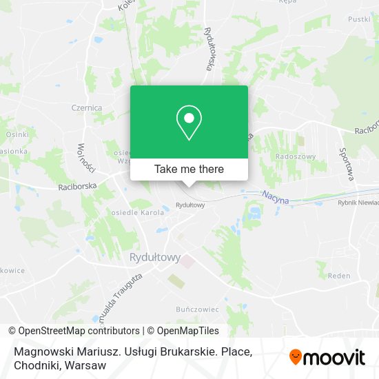 Magnowski Mariusz. Usługi Brukarskie. Place, Chodniki map