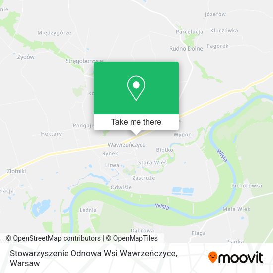 Stowarzyszenie Odnowa Wsi Wawrzeńczyce map