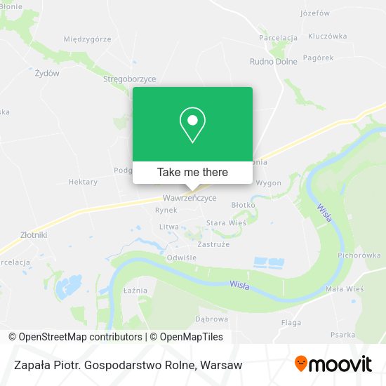 Zapała Piotr. Gospodarstwo Rolne map