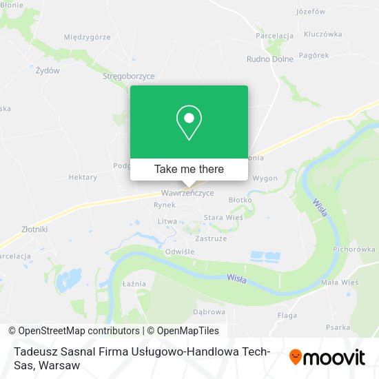 Tadeusz Sasnal Firma Usługowo-Handlowa Tech-Sas map