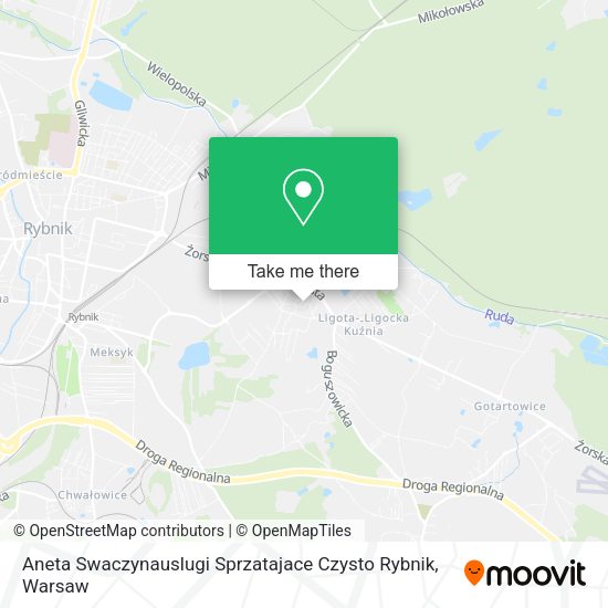 Aneta Swaczynauslugi Sprzatajace Czysto Rybnik map