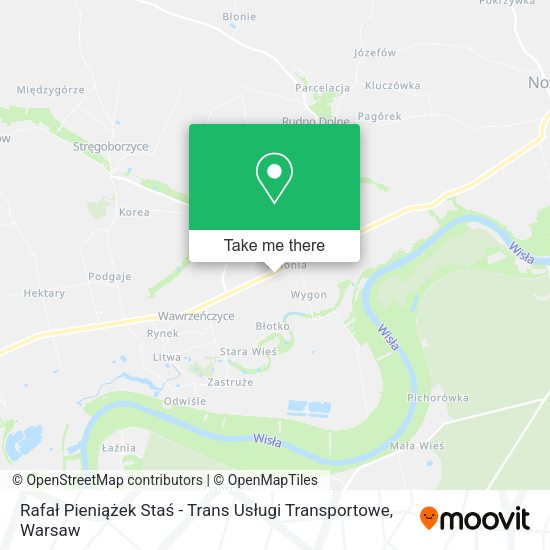 Rafał Pieniążek Staś - Trans Usługi Transportowe map