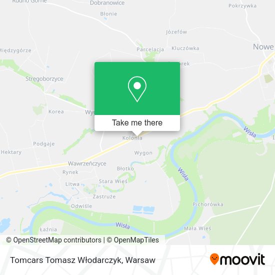 Tomcars Tomasz Włodarczyk map