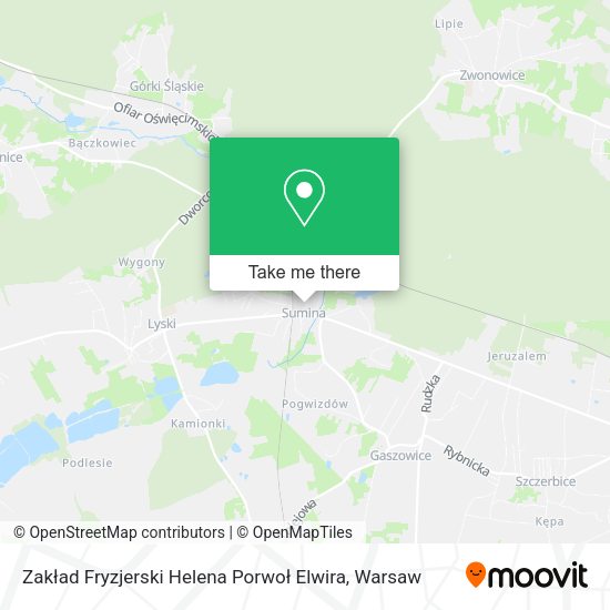 Zakład Fryzjerski Helena Porwoł Elwira map