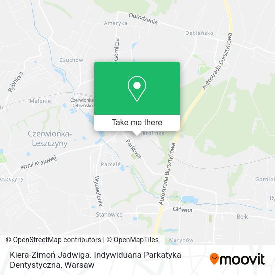 Kiera-Zimoń Jadwiga. Indywiduana Parkatyka Dentystyczna map