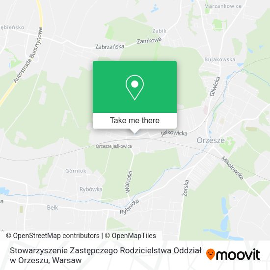 Stowarzyszenie Zastępczego Rodzicielstwa Oddział w Orzeszu map