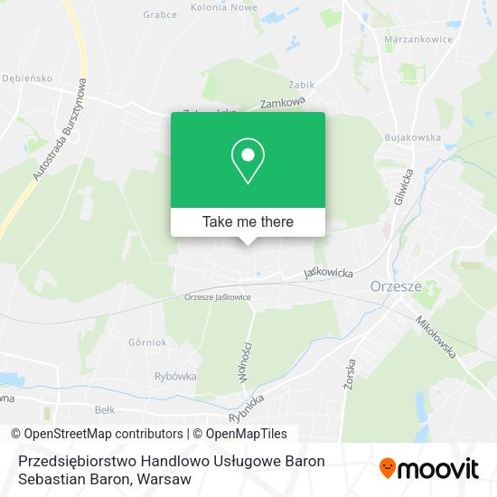 Przedsiębiorstwo Handlowo Usługowe Baron Sebastian Baron map