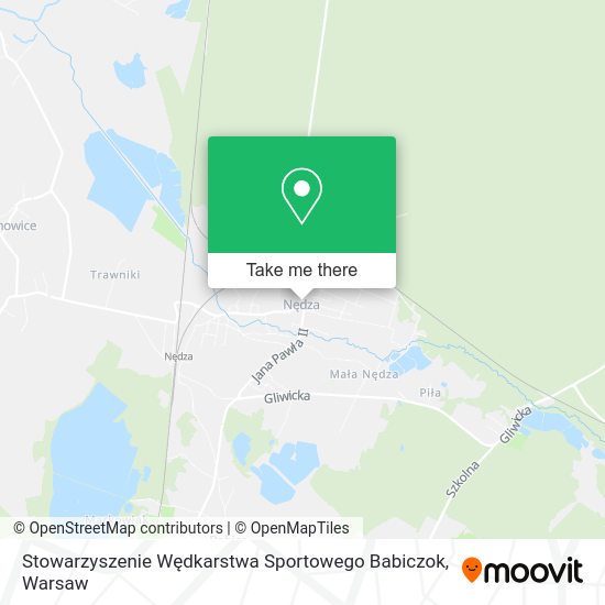 Stowarzyszenie Wędkarstwa Sportowego Babiczok map