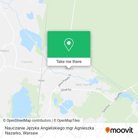 Nauczanie Języka Angielskiego mgr Agnieszka Nazarko map