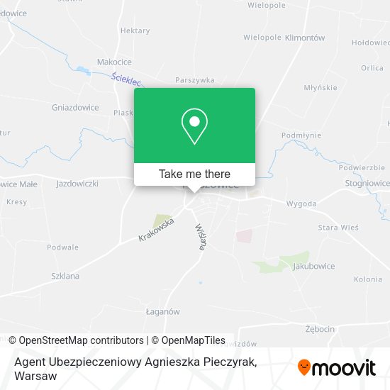 Agent Ubezpieczeniowy Agnieszka Pieczyrak map