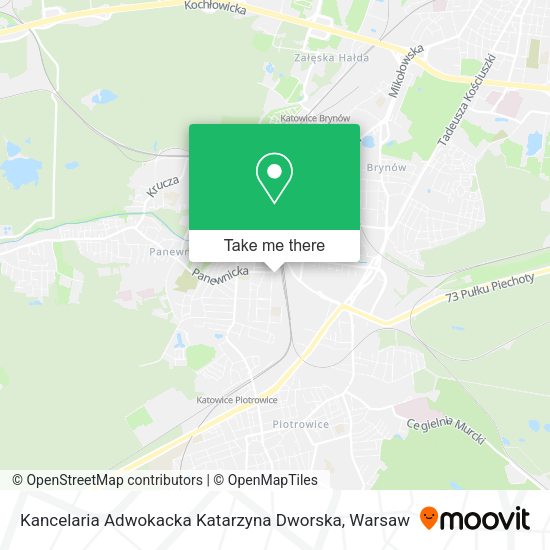 Kancelaria Adwokacka Katarzyna Dworska map