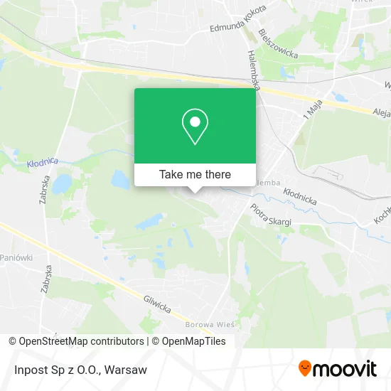 Inpost Sp z O.O. map
