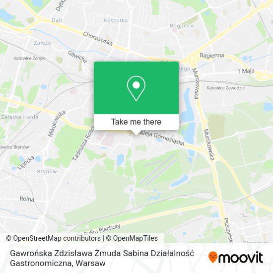 Gawrońska Zdzisława Żmuda Sabina Działalność Gastronomiczna map