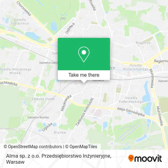Карта Alma sp. z o.o. Przedsiębiorstwo Inżynieryjne