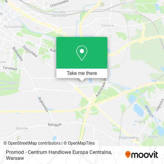Карта Promod - Centrum Handlowe Europa Centralna