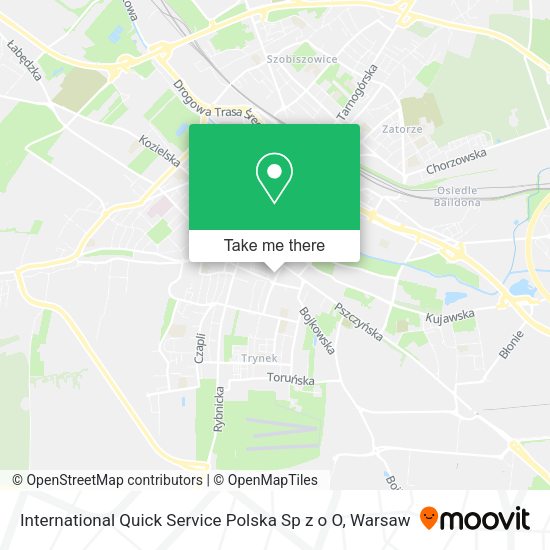 International Quick Service Polska Sp z o O map