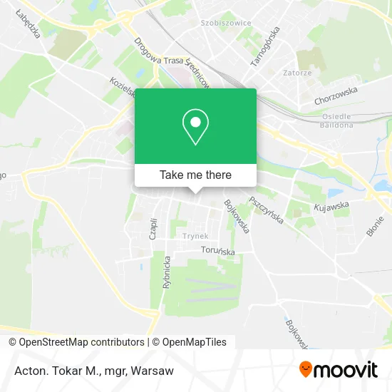 Карта Acton. Tokar M., mgr