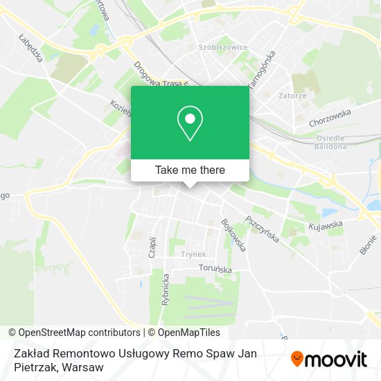 Zakład Remontowo Usługowy Remo Spaw Jan Pietrzak map